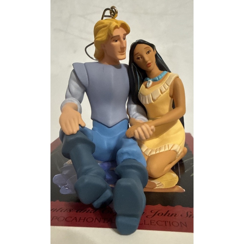 Disney Hallmark Keepsake Ornament Pocahontas & Captain John Smith Christmas